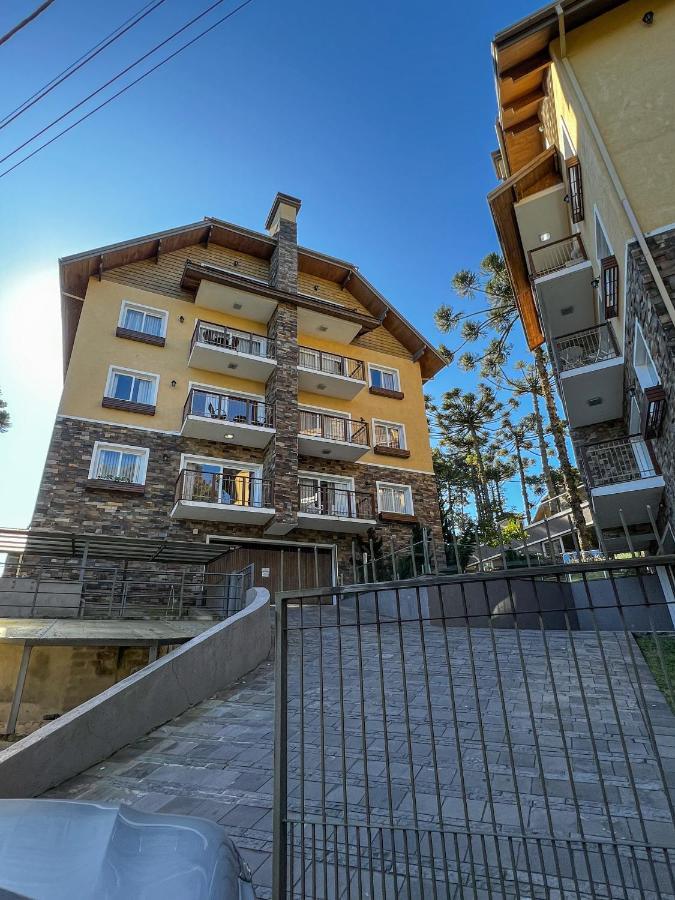 Apto Moderno Com Lareira, Piscina Aquecida E Infra Completo Em Gramado Exterior photo