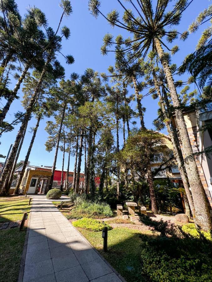 Apto Moderno Com Lareira, Piscina Aquecida E Infra Completo Em Gramado Exterior photo
